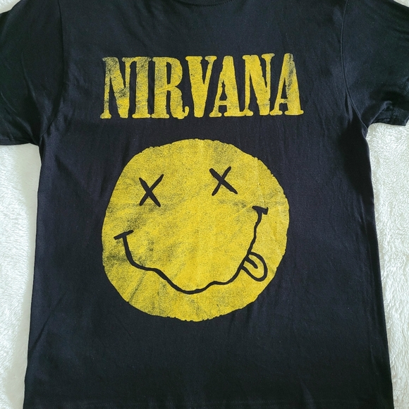 NIRVANA☸️ Smiley Face😊 Logo Tee👕 - Picture 7 of 10